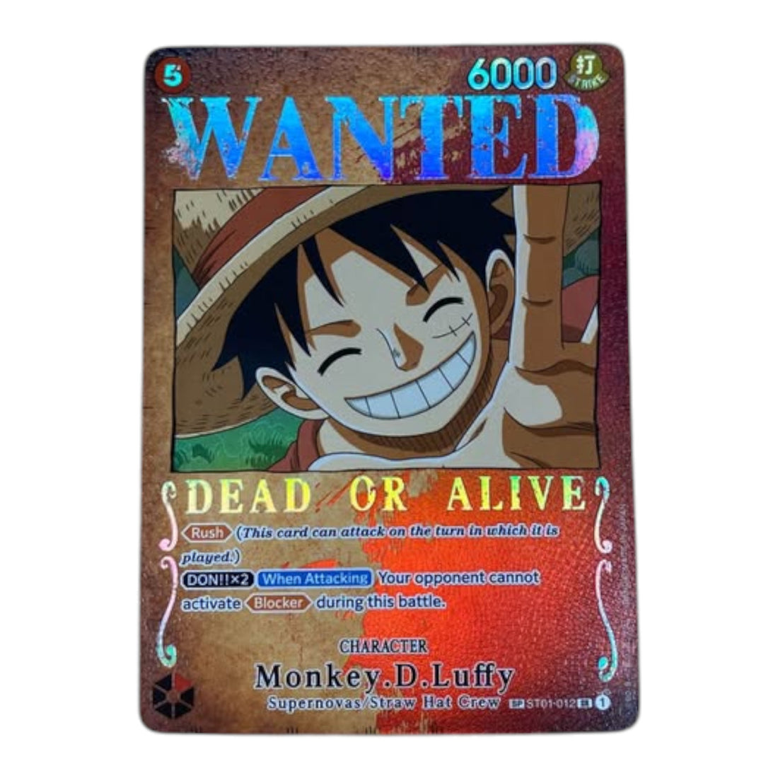 Monkey.D.Luffy [Wanted] ST01-012 One Piece TGC - 511615