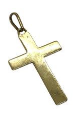 Unisex 9ct Yellow Gold Cross Pendant Ref#506852