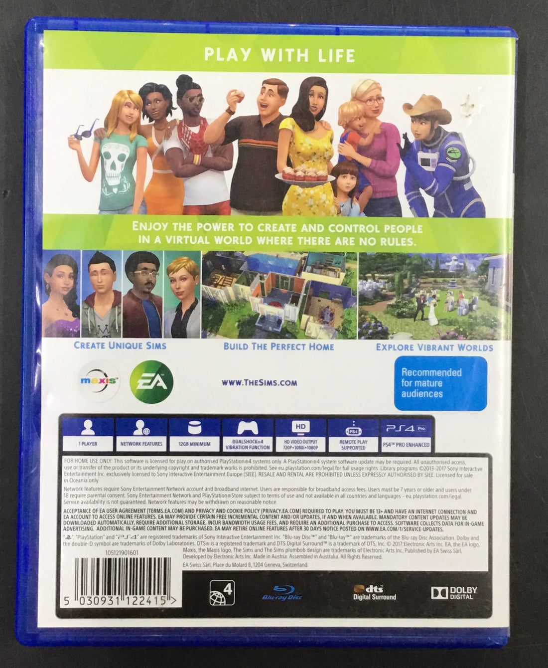 PS4 GAME The SIMS 4 Ref#512889