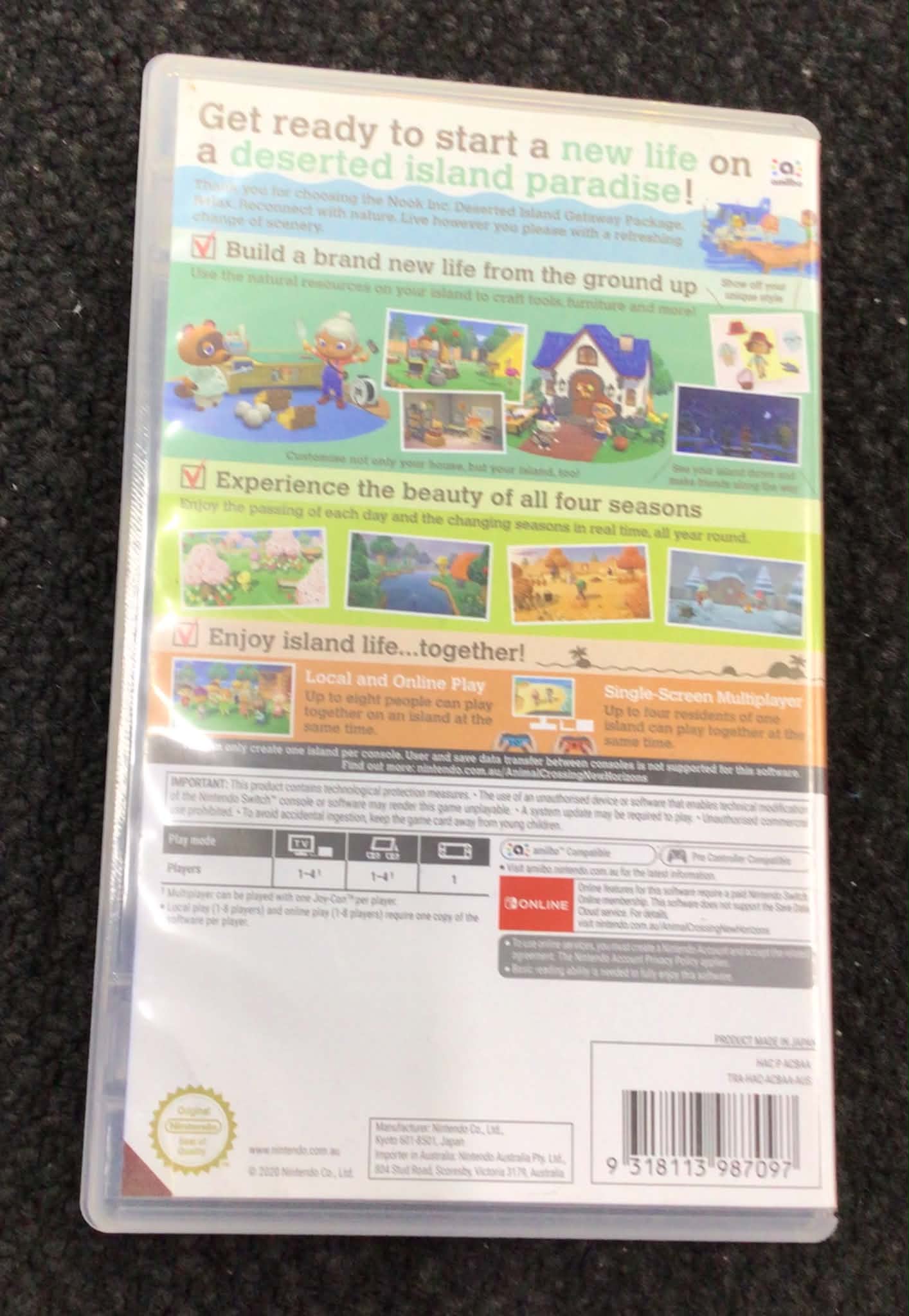 Nintendo Switch Game Cartridge Animal Crossing Ref#512284
New Horizons
