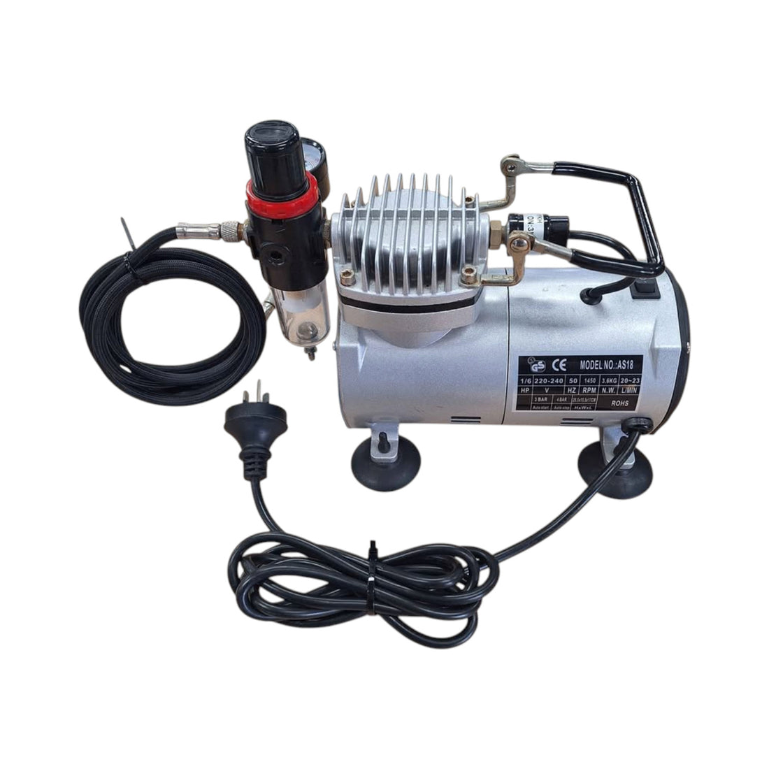 Hseng AS18 240V Airbrush Air Compressor - 513165