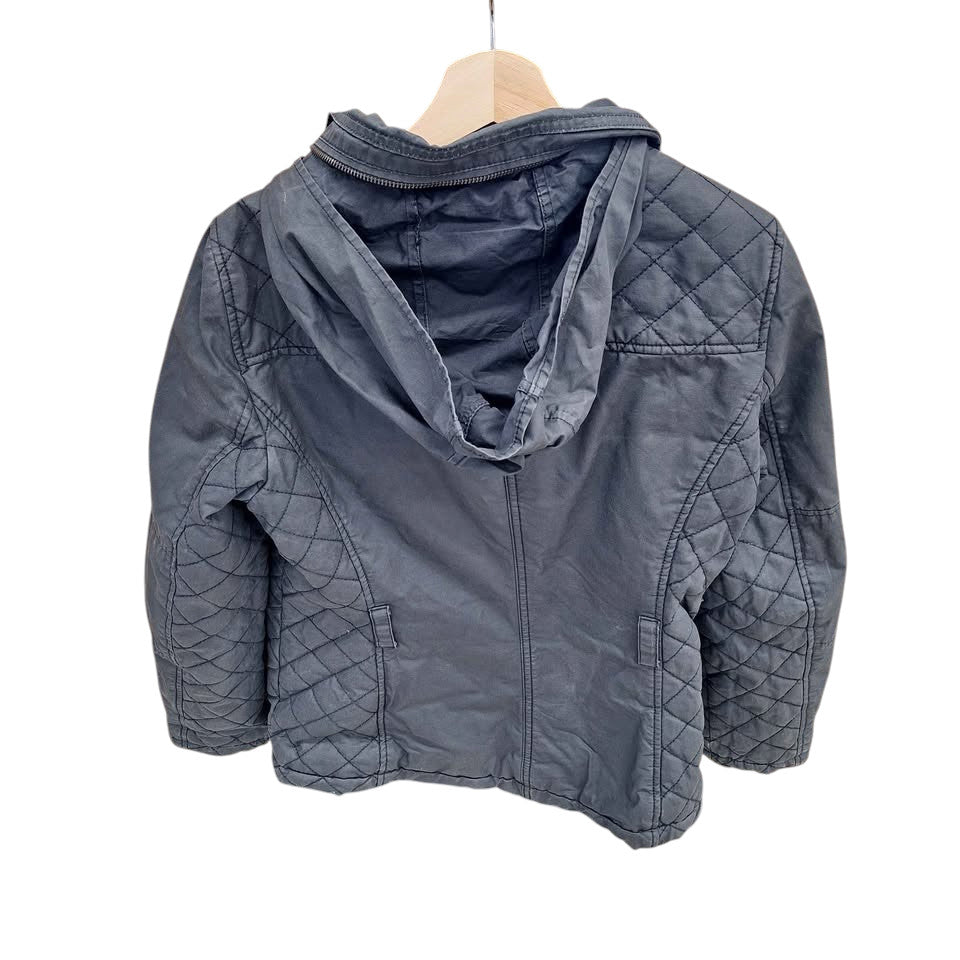 Esprit Womens Black & Blue Motorcycle Style Jacket (Size 14) - 513894