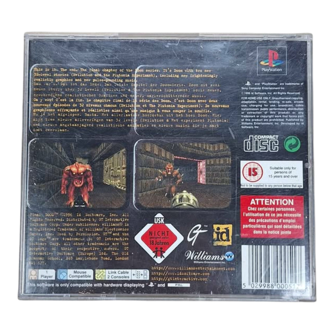 PlayStation 1 Final Doom Game - 513430
