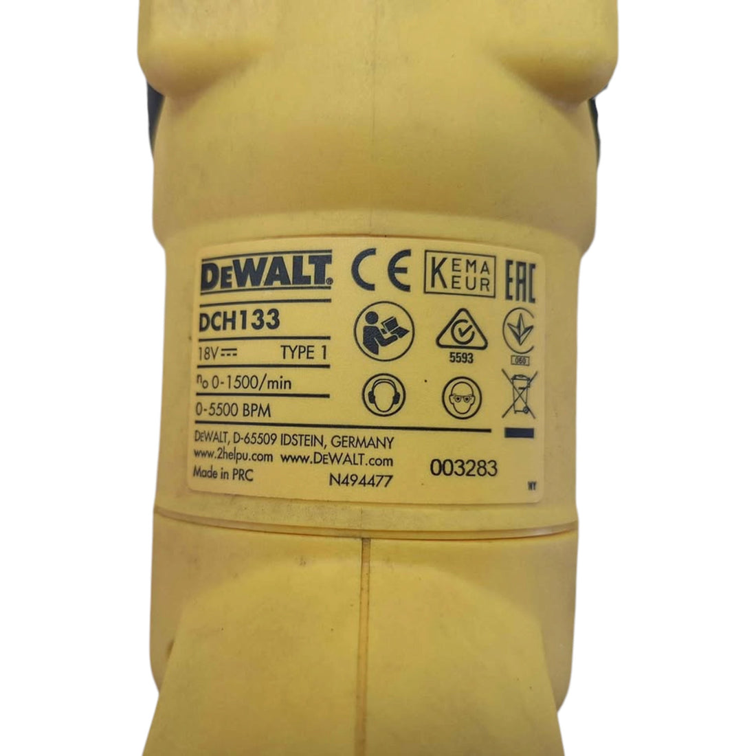 Dewalt DCH133 18V 3-Speed Rotary Hammer Drill (Skin only) - 513596