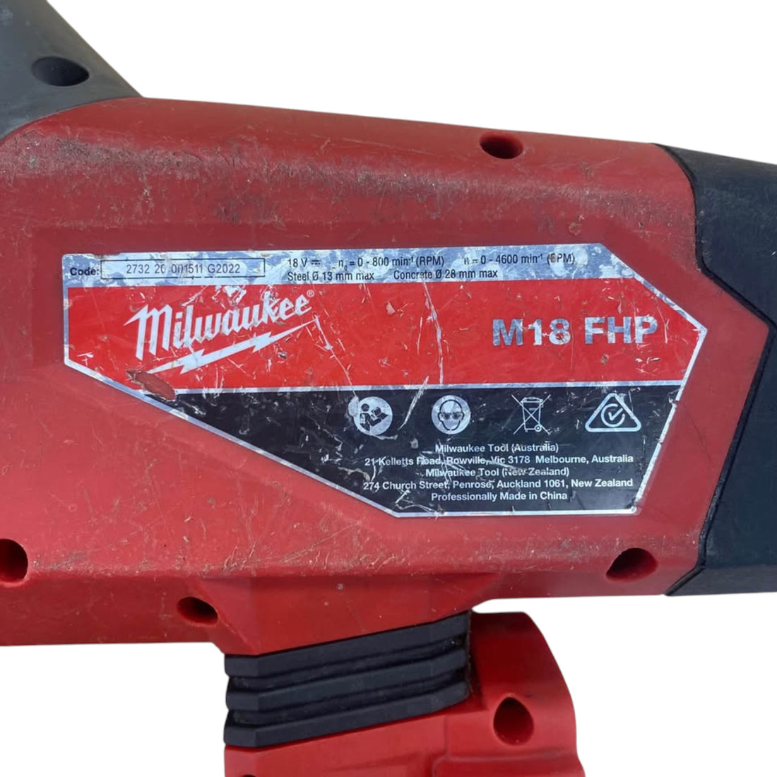 Milwaukee 18V Cordless Hammer Drill M18FHP (Skin Only) - 514341