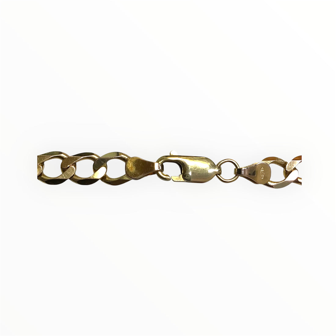 Unisex 9ct Gold Flat Curb Necklace (Length 60cm) Ref#514037