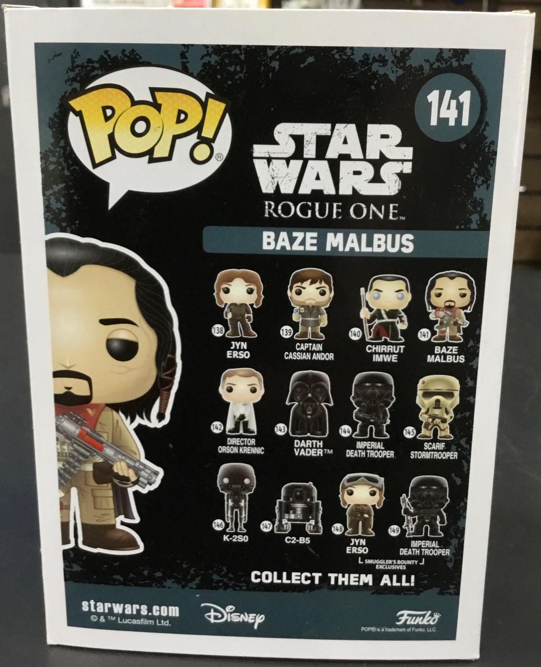 STAR WARS POP VINYL BAZE MALBUS 141 Ref#504331