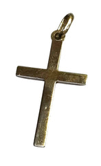 Ladies 9ct Yellow Gold Cross Pendant (Length 2.5cm) Ref#507334