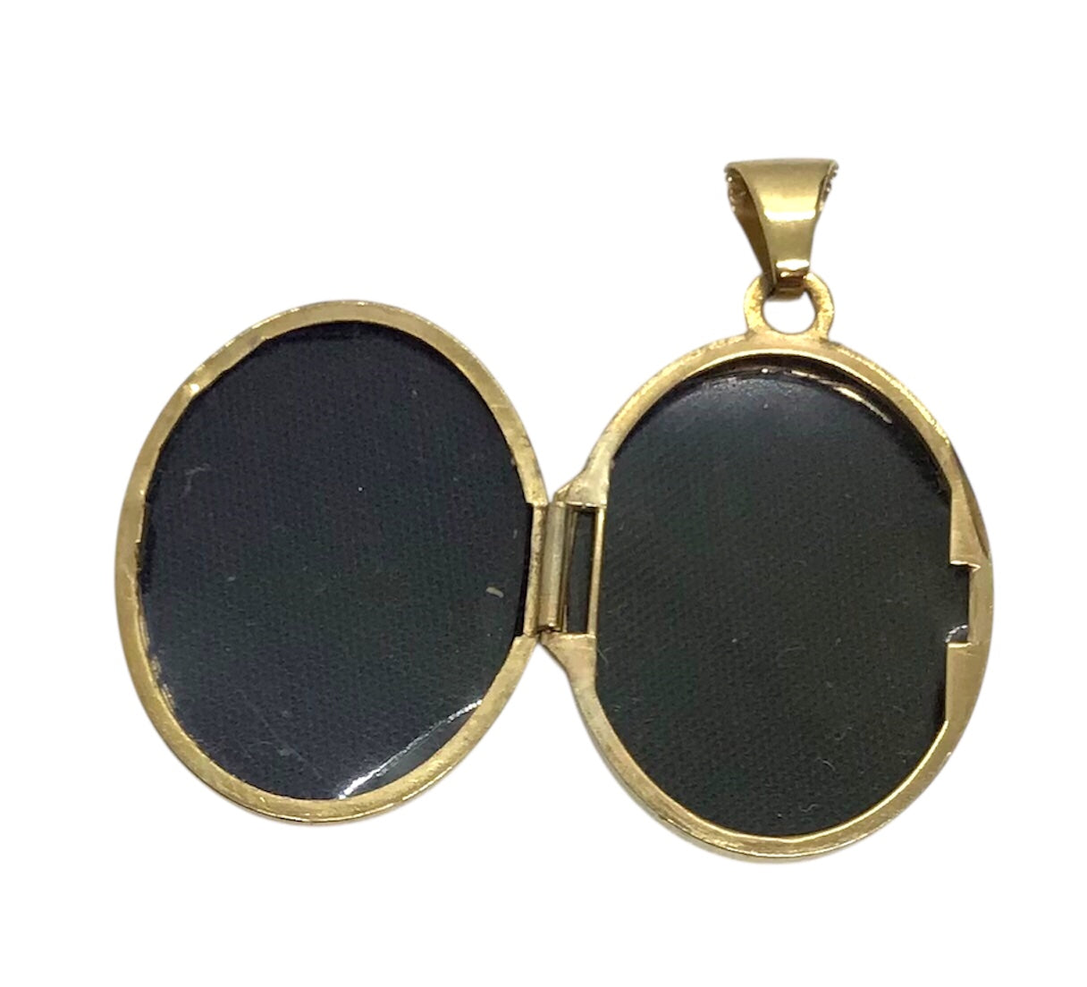 Ladies 9ct Gold Oval Shaped Locket Pendant Ref#505567