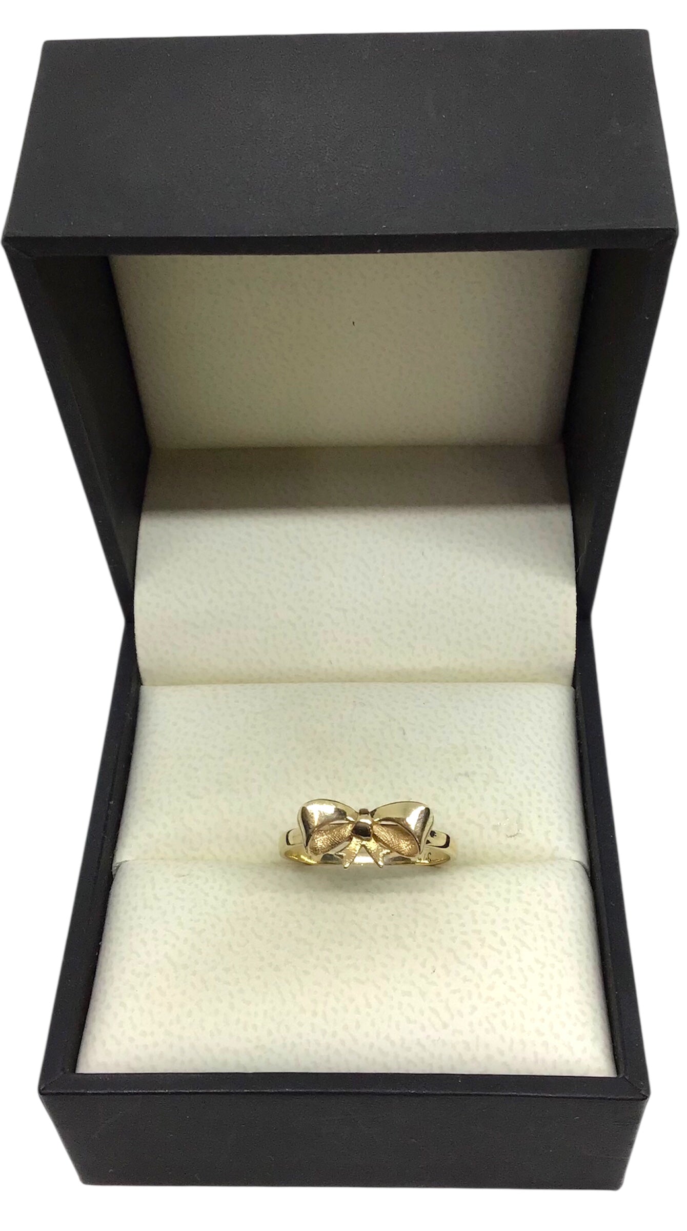 Ladies 9ct Yellow Gold Bow Ring (Size O) Ref#506879