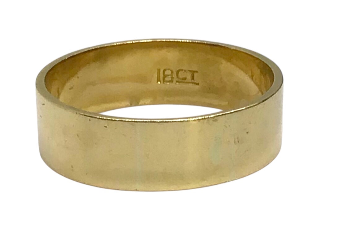 Ladies 18ct Yellow Gold Ring (Size P 1/2) Ref#507307