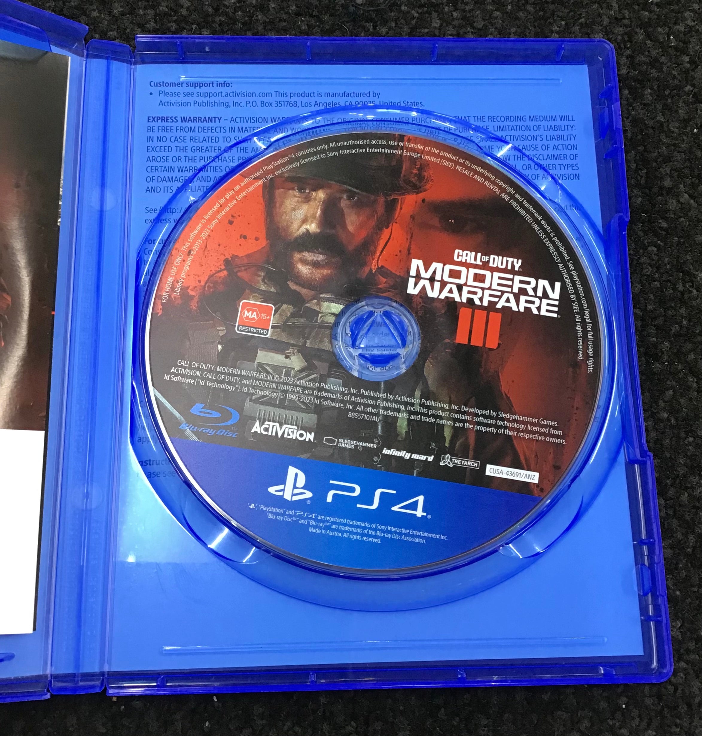 Sony PS4 Game Call of Duty Modern Warfare III Ref#512272