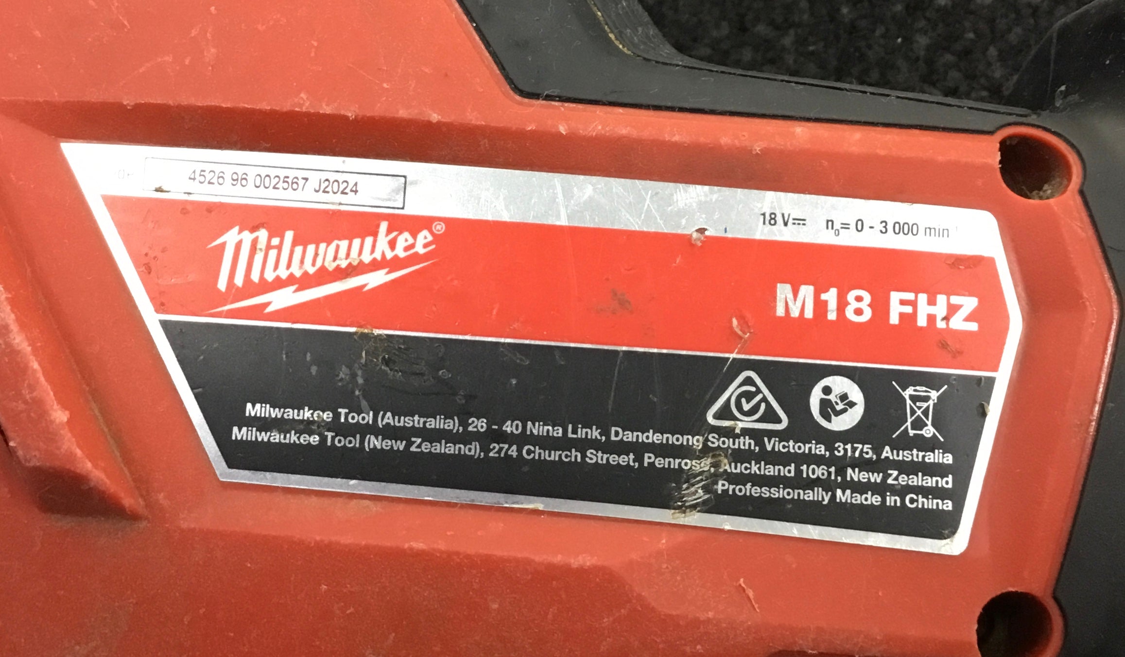 MILWAUKEE SKIN ONLY HACKZALL SAW Ref#508795