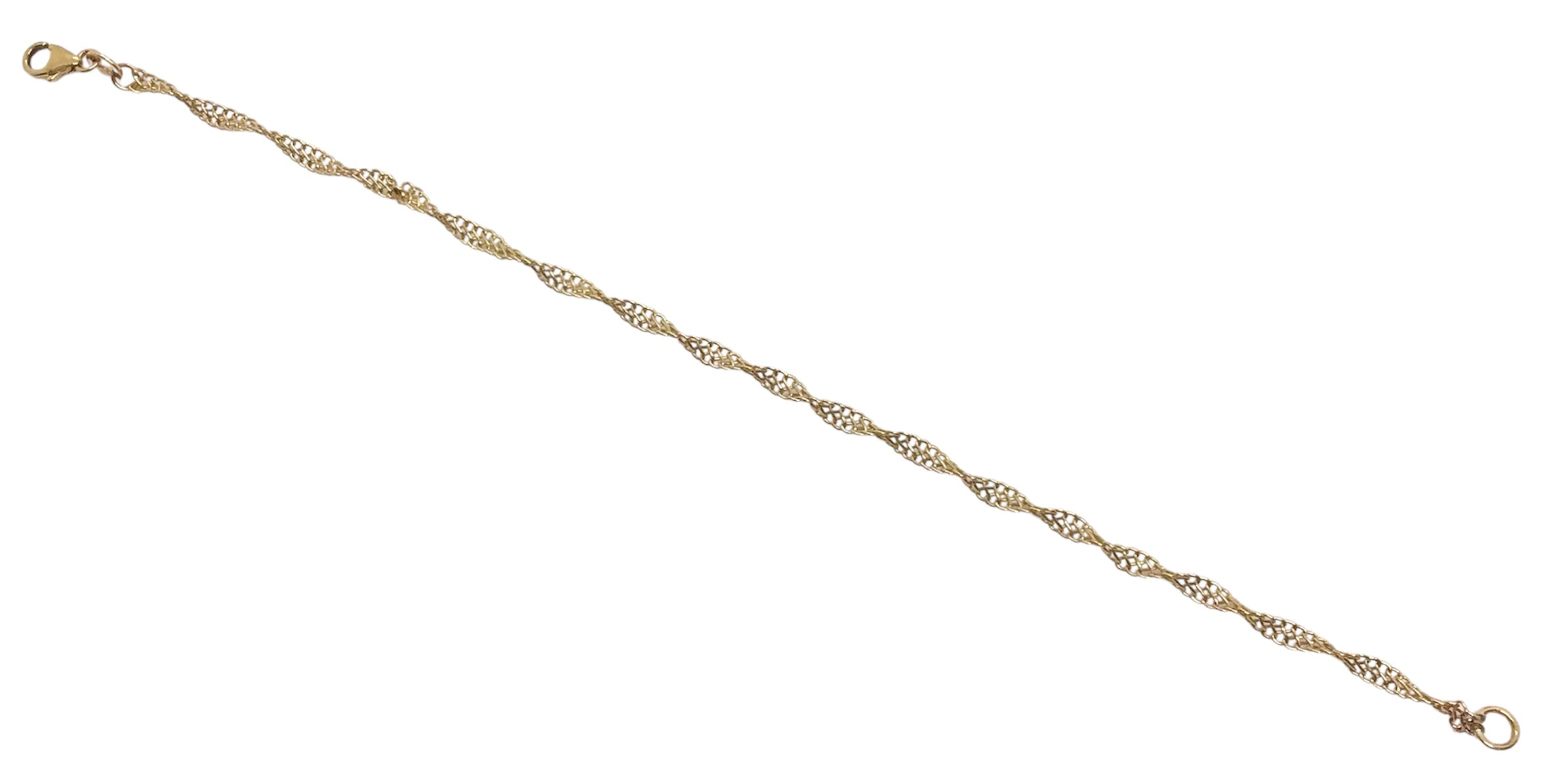 Ladies 9ct Yellow Gold Bracelet (Length 20cm) Ref#505965
