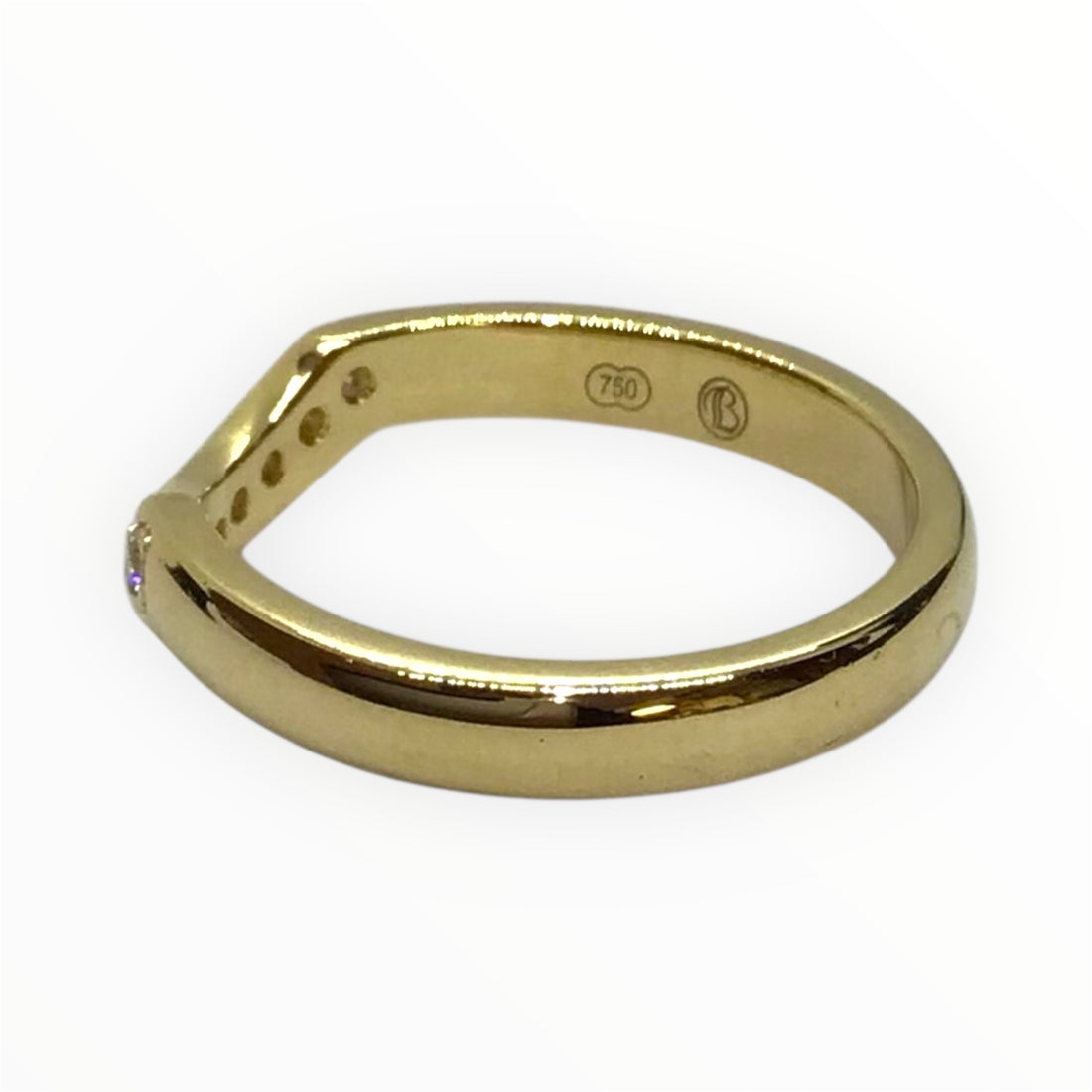 Ladies 18ct Gold Diamond Ring (Size M) Ref#512925