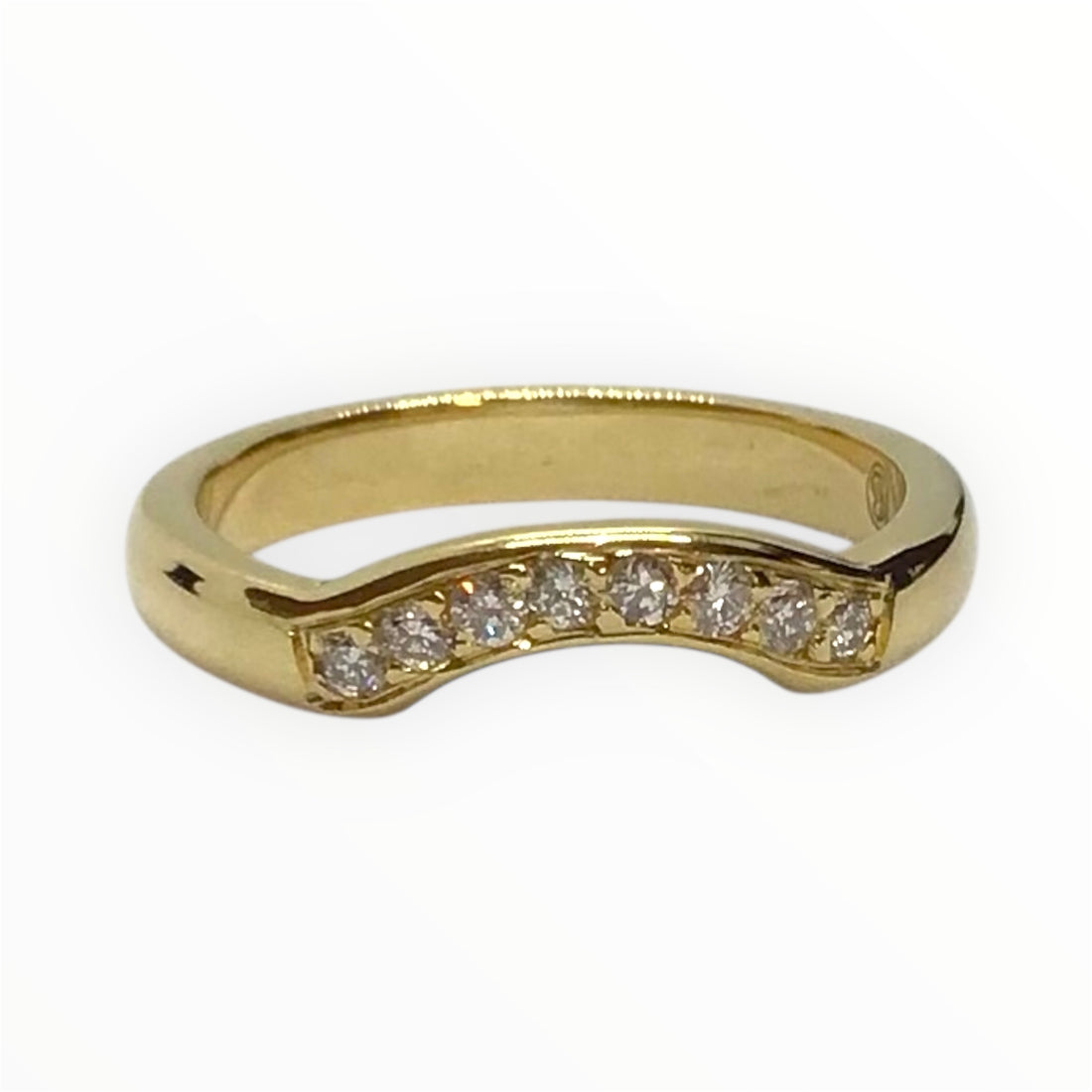 Ladies 18ct Gold Diamond Ring (Size M) Ref#512925