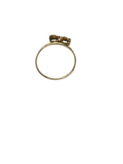 Ladies 9ct Yellow Gold Bow Ring (Size O) Ref#506877