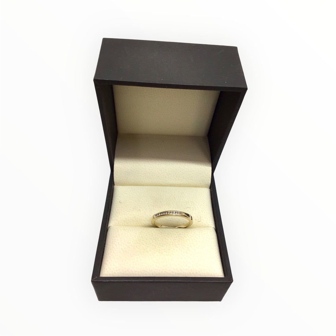 Ladies 10ct Gold Diamond Ring (Size M 1/2) Ref#511433