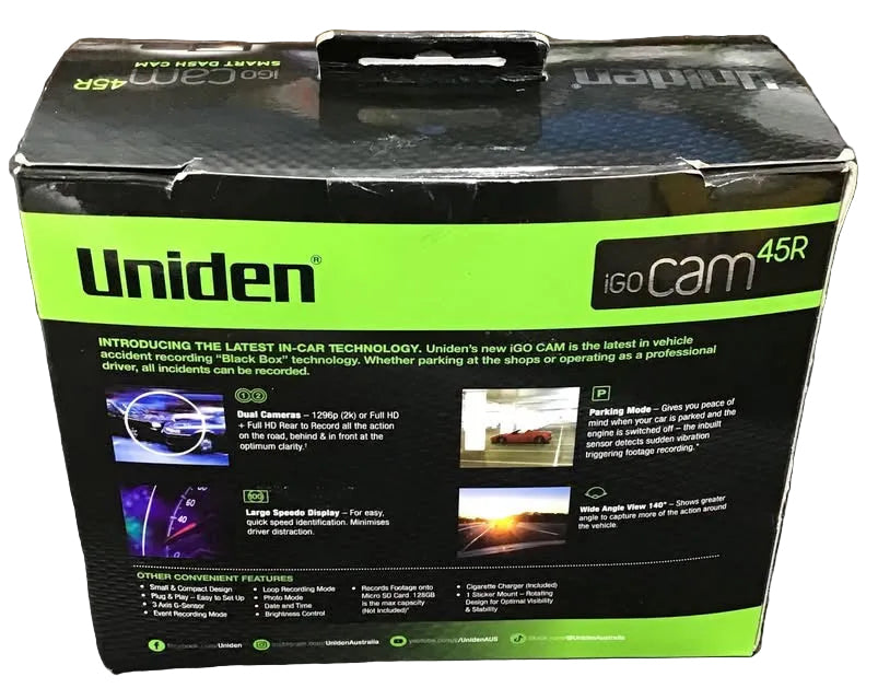 Uniden iGo Cam 45R Smart Dash Cam Ref#510610