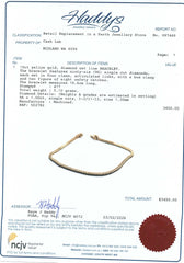 10ct Yellow Gold & Diamond Tennis Bracelet (19cm) - 502782