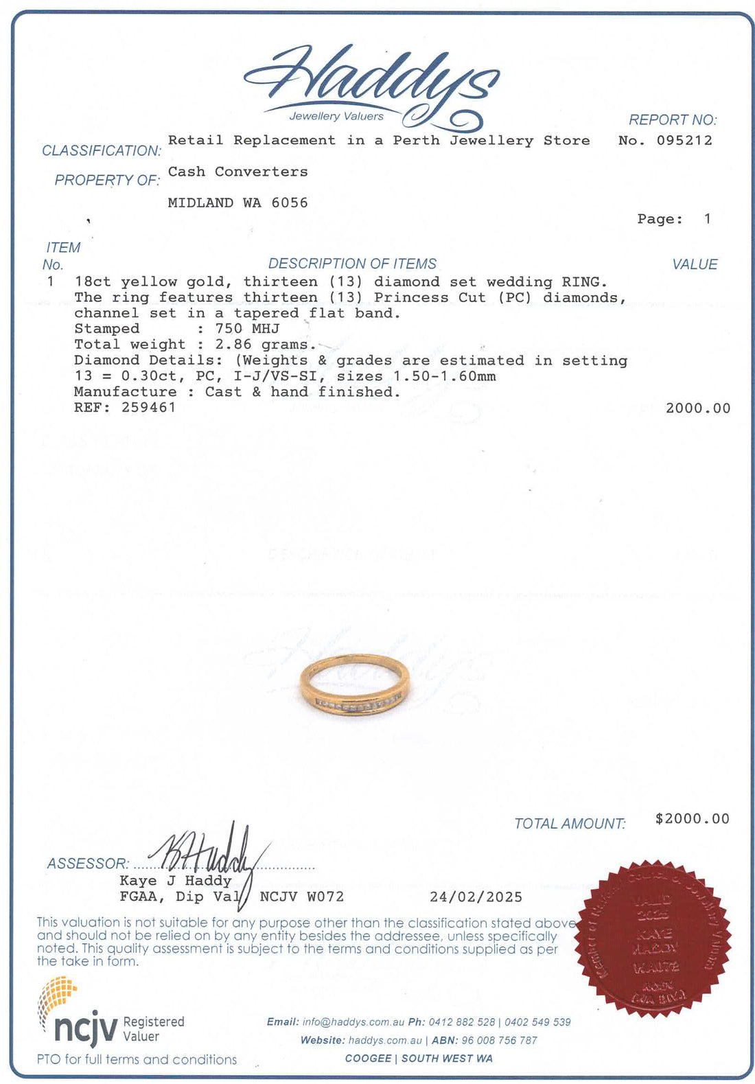 Unisex 18ct Yellow Gold Diamond Engagement Ring Set (Size O 1/2) - 259461