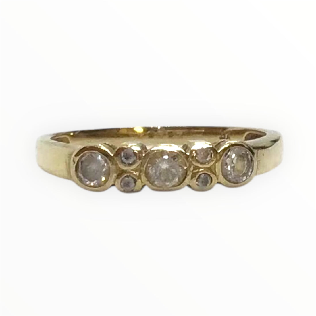 Ladies 9ct Gold Dress Ring (Size O) Ref#511372