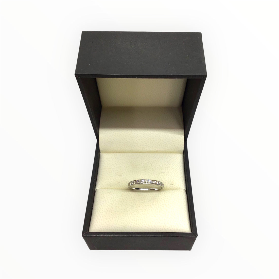 Ladies 9ct White Gold Diamond Ring (Size O) Ref#511908