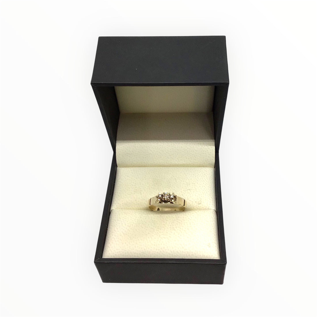 Ladies 9ct Gold Diamond Ring (Size O) Ref#512647