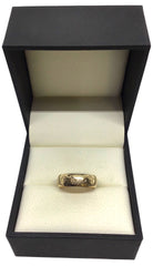 Ladies 9ct Yellow Gold Pattern Ring (Size O) Ref#505971