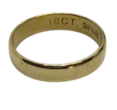Ladies 18ct Gold Wedding Ring (Size L) Ref#506561