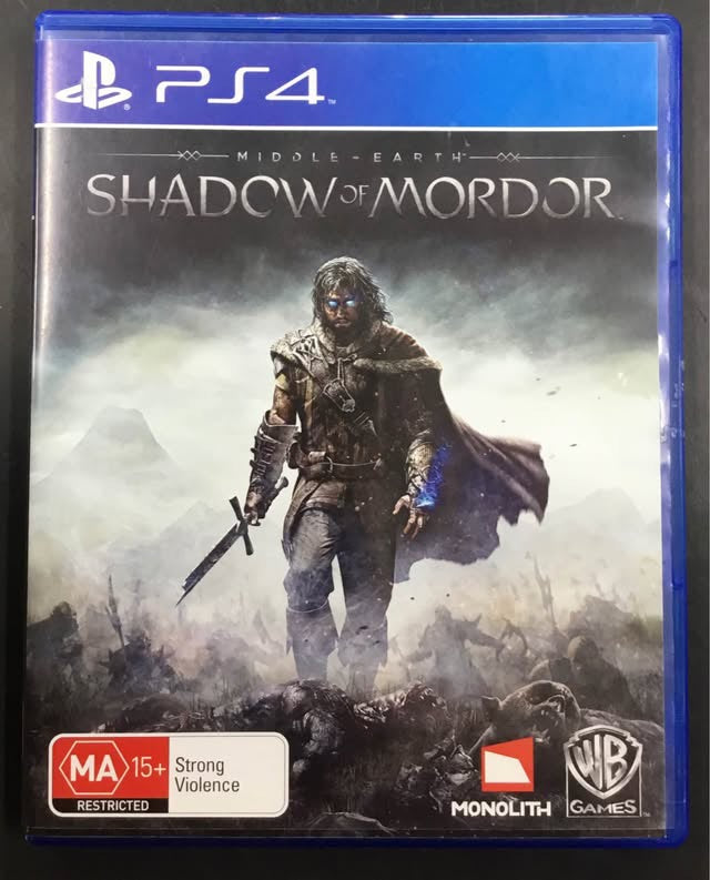 PS4 GAME MIDDLE EARTH SHADOW of MORDOR Ref#505215