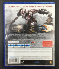 PS4 GAME GOD of WAR III Remastered Ref#512169