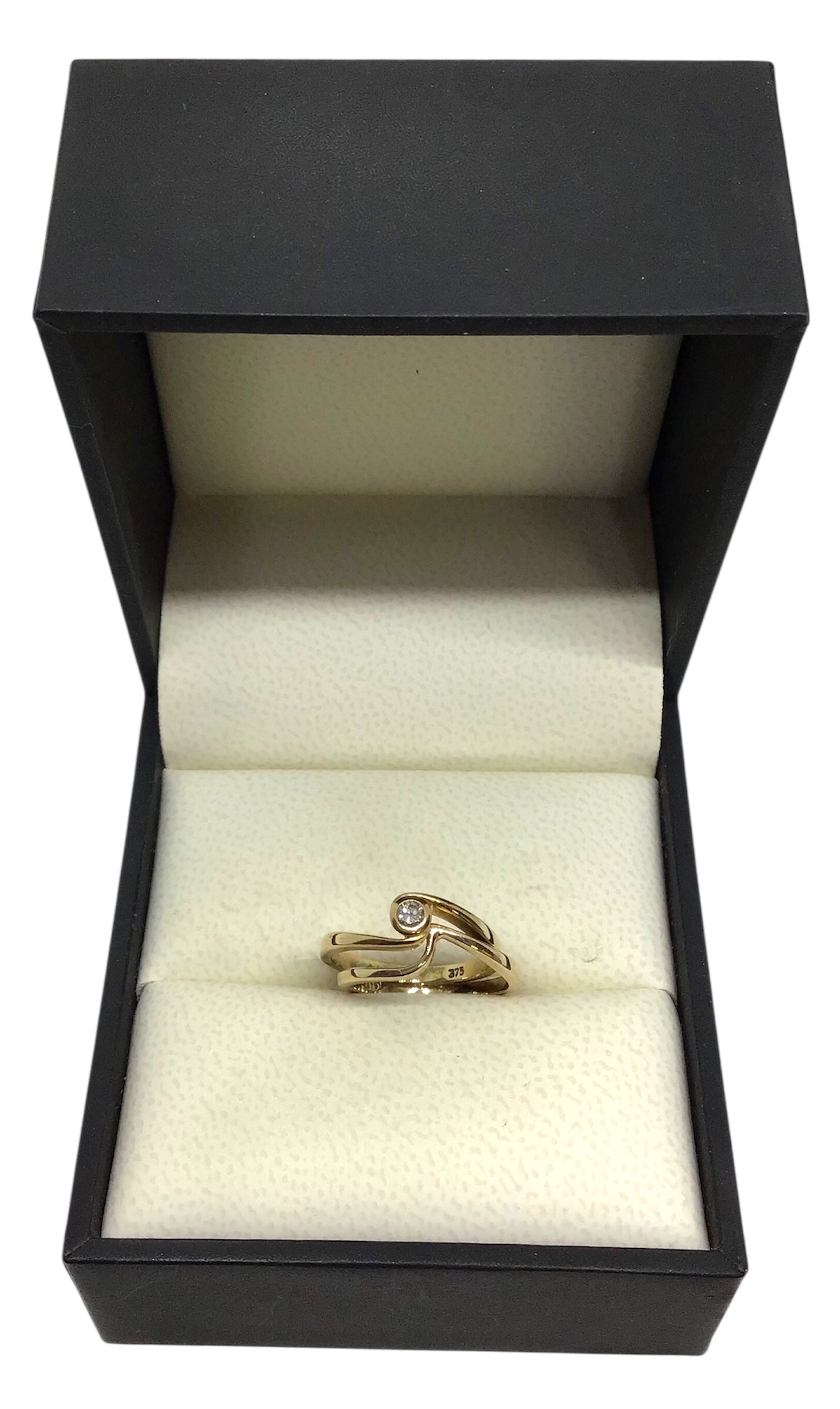 Ladies 9ct Gold 2 Ring Set Diamond (Size H) Ref#505564