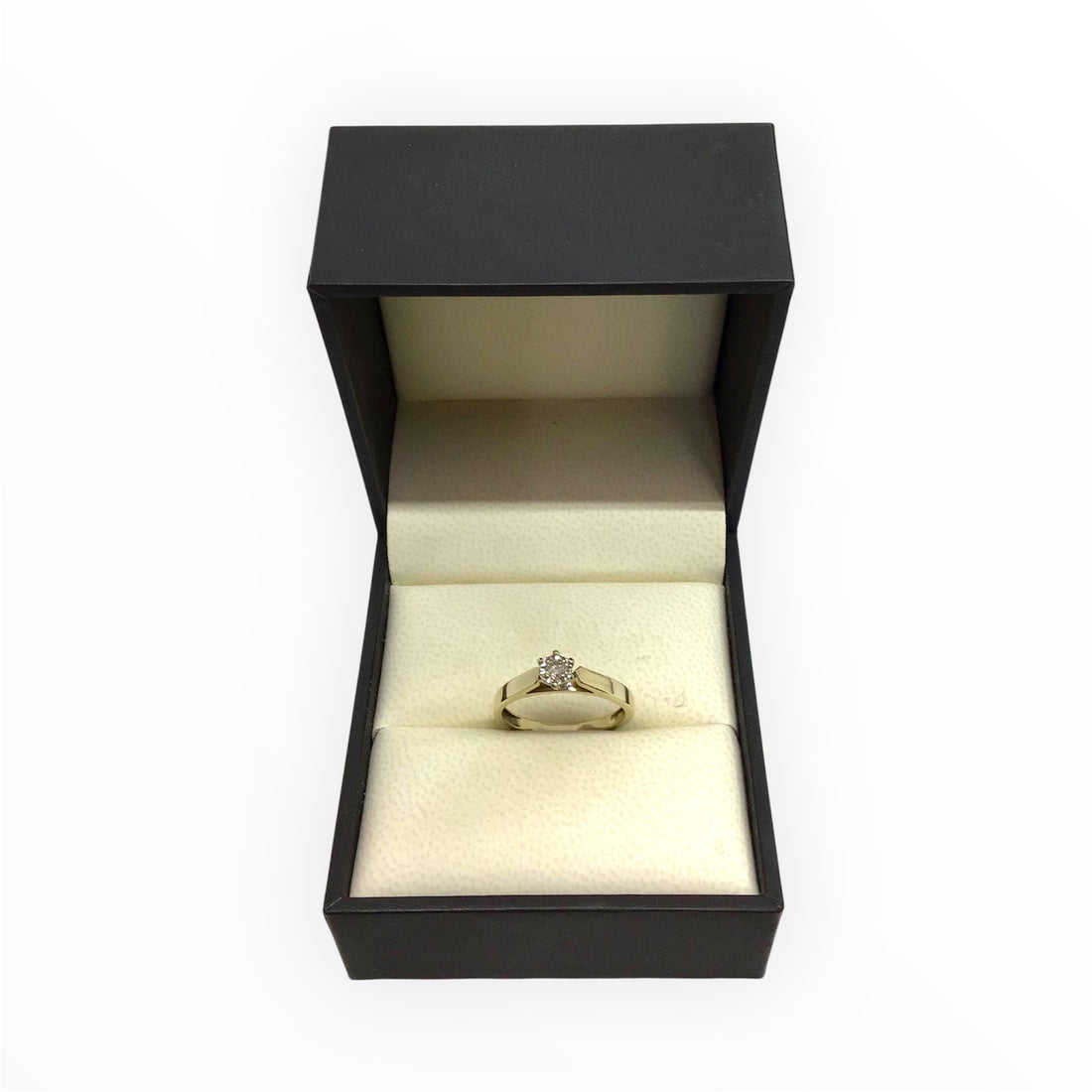 Ladies 9ct Gold Lab Grown Diamond Ring (Size M) Ref#513715