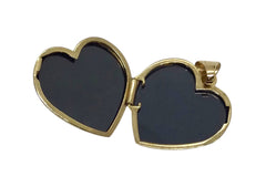 Ladies 9ct Yellow Gold Heart Locket Pendant (Length 2.5cm) Ref#507470