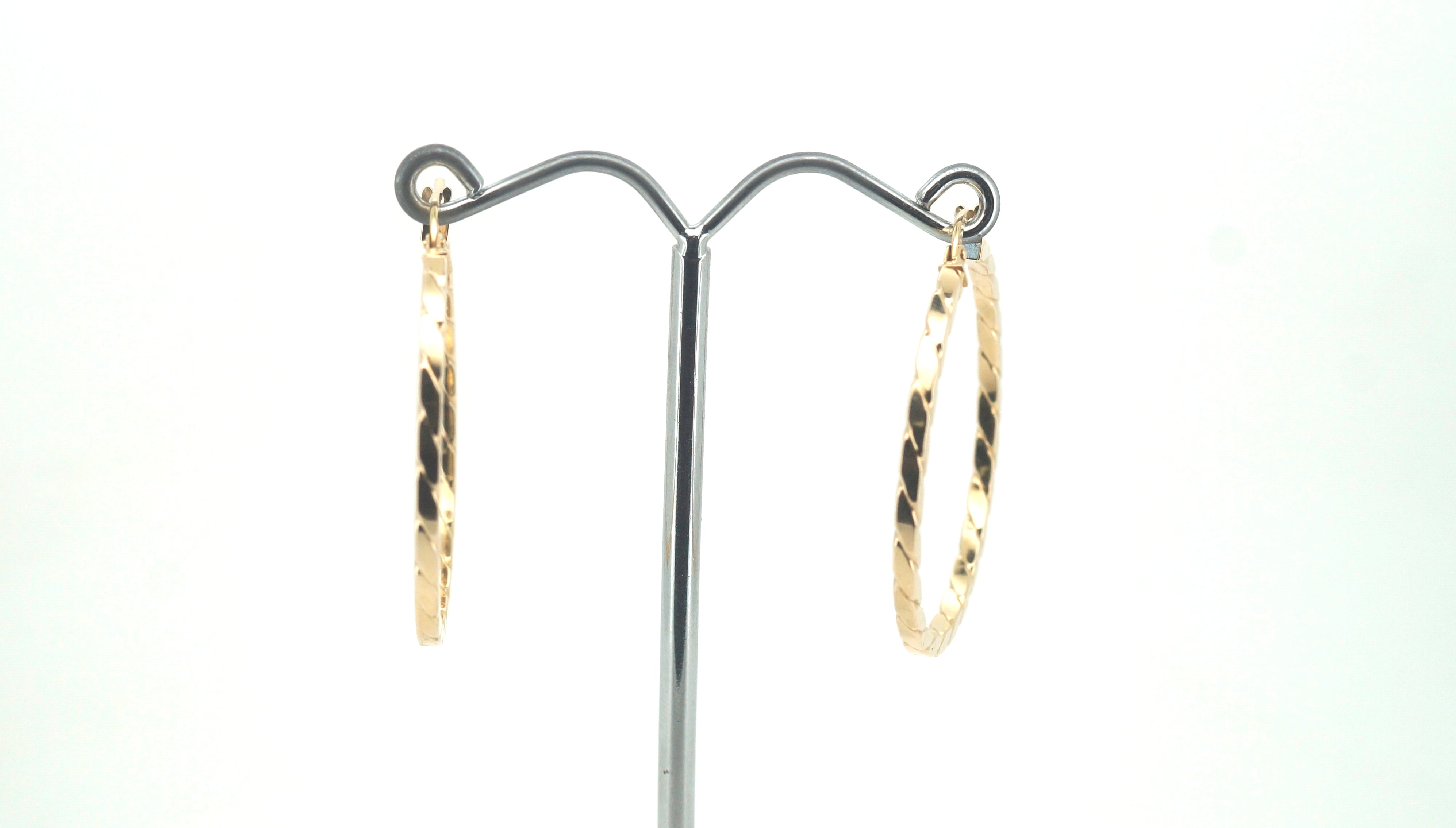 9ct Yellow Gold Hoop Earrings - 502703