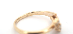 Ladies 9CT Yellow Gold Clear Stone Ring (Size K 1/2) - 506798