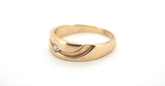 9ct Yellow Gold Solitaire Diamond Ring (Size T 1/2) - 506891