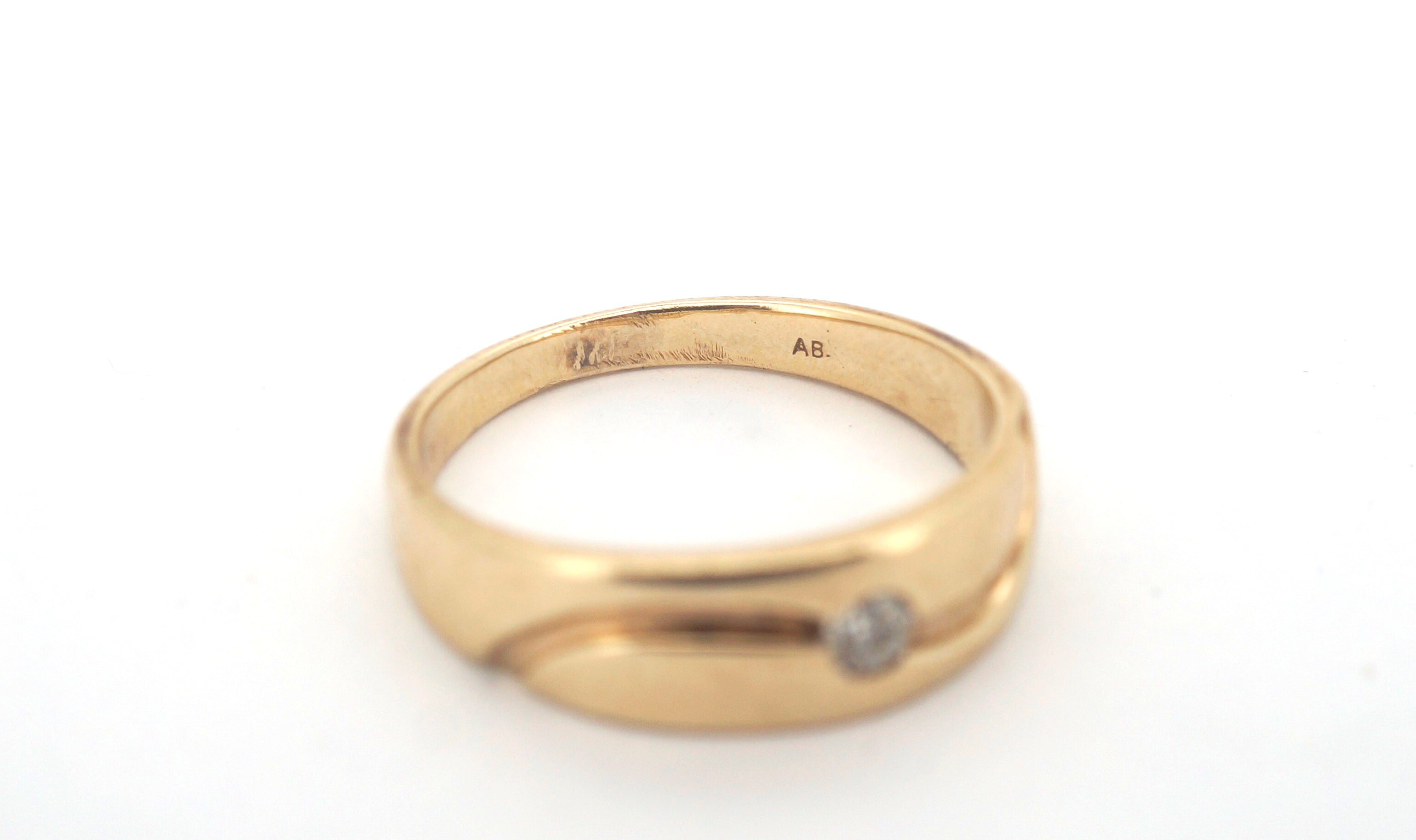9ct Yellow Gold Solitaire Diamond Ring (Size T 1/2) - 506891