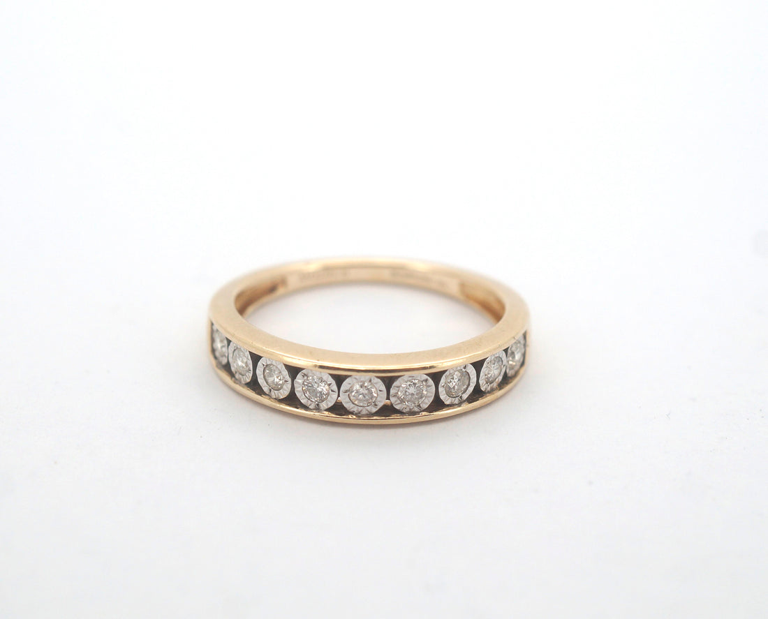 Ladies 10CT Michael Hill Diamond Ring (Size: N1/2) - 502900