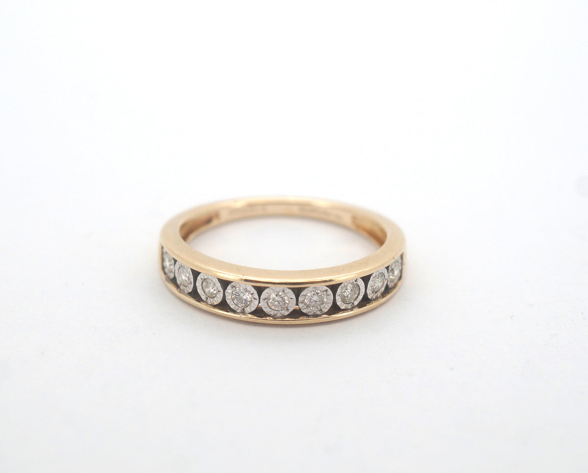 Ladies 10CT Michael Hill Diamond Ring (Size: N1/2) - 502900
