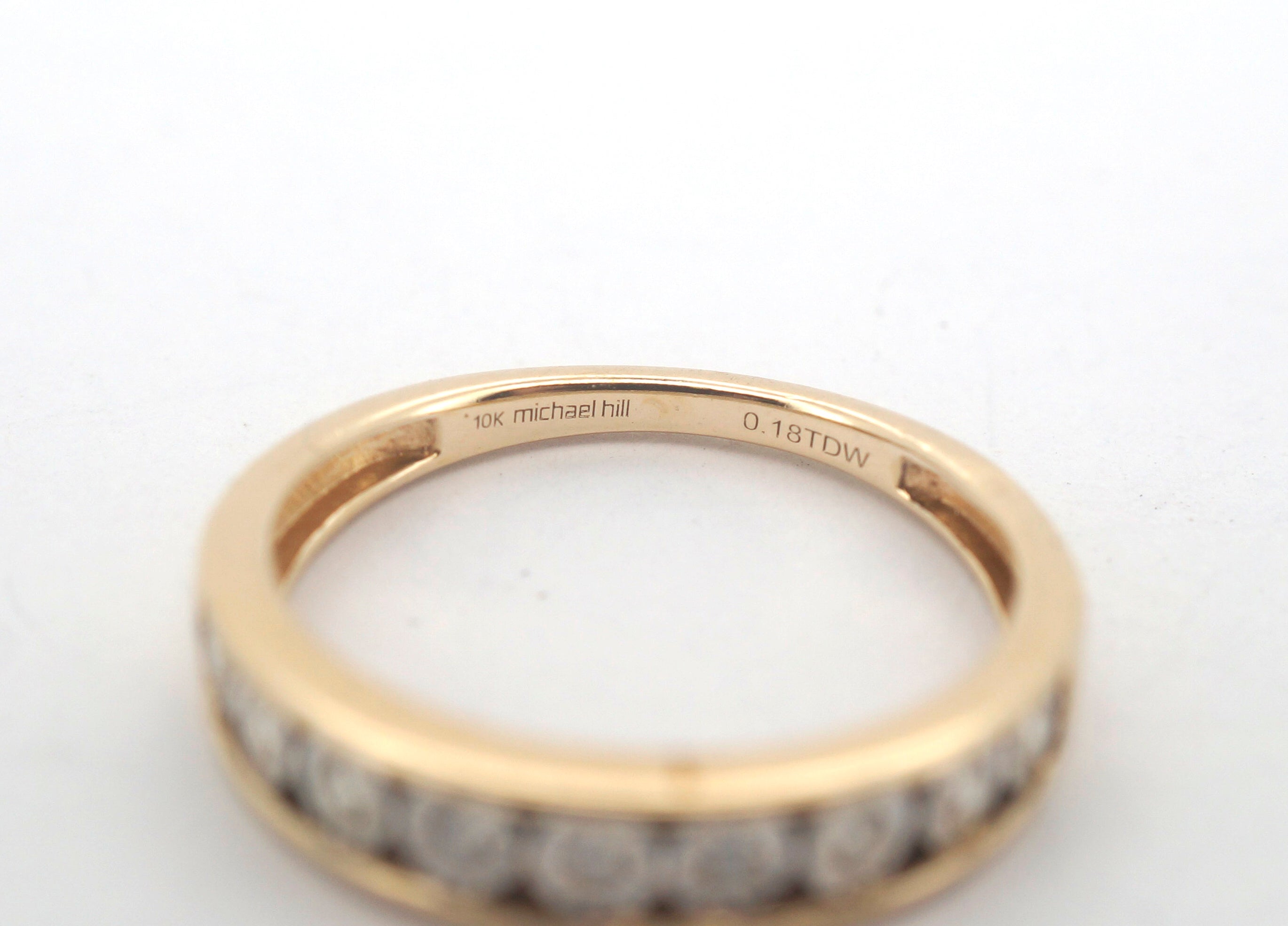 Ladies 10CT Michael Hill Diamond Ring (Size: N1/2) - 502900