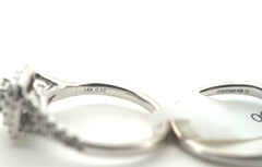 14ct White Gold Diamond Ring Set - 264678