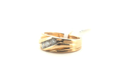 Men's 10K Yellow Gold Michael Hill Diamond Trilogy Ring (Size: Q) - 261098