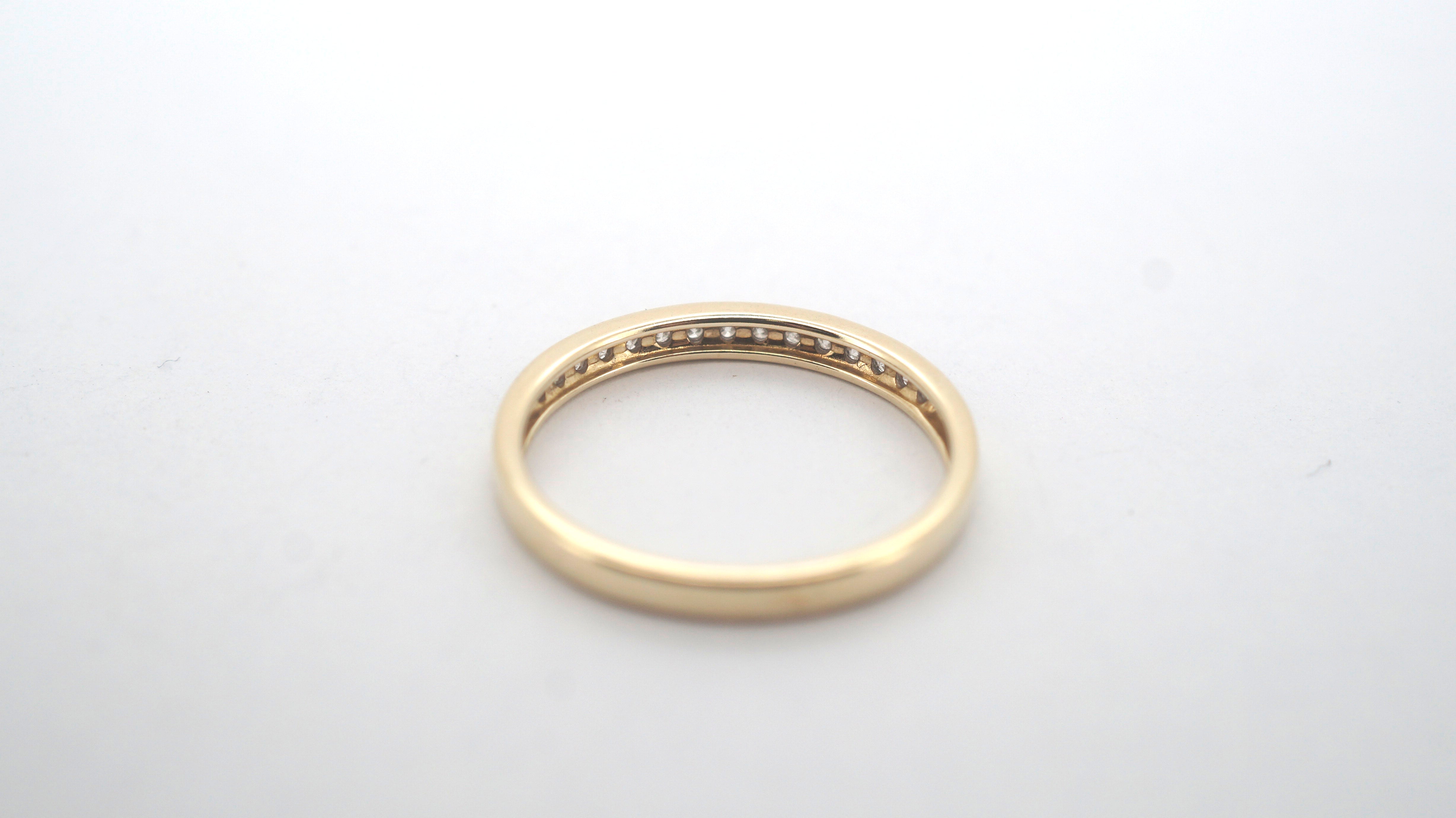 Ladies 9CT Yellow Gold Diamond Ring (P1/2, 1.79g) - 506985