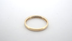 Ladies 9CT Yellow Gold Diamond Ring (P1/2, 1.79g) - 506985