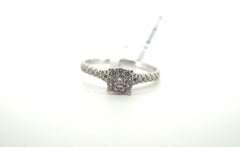 Ladies 9K Diamond Ring (Size R, 2.56g) - 259571