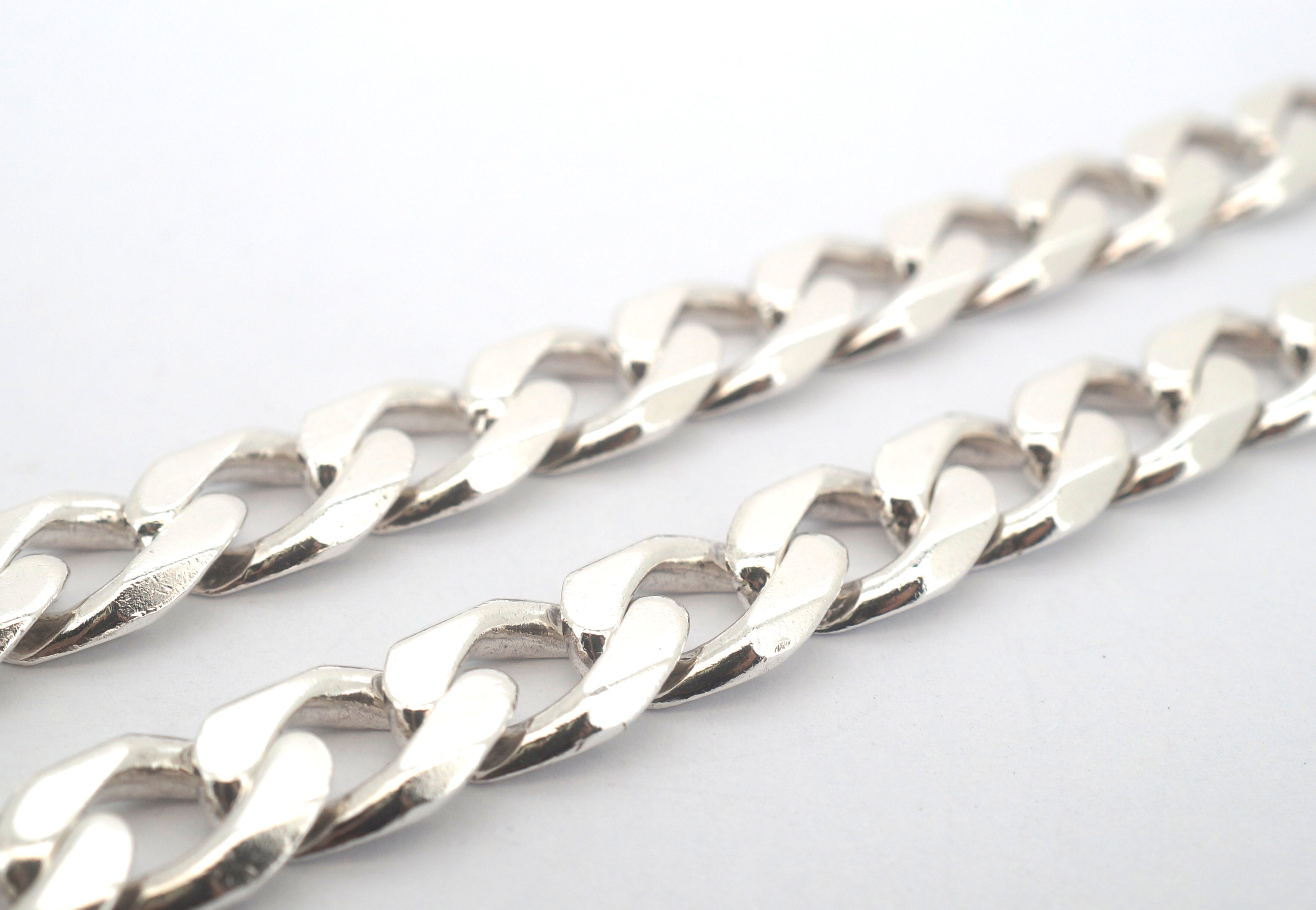 Men's 925 Silver Curb Link Necklace (50cm, 83.4g) - 506848