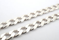 Men's 925 Silver Curb Link Necklace (50cm, 83.4g) - 506848