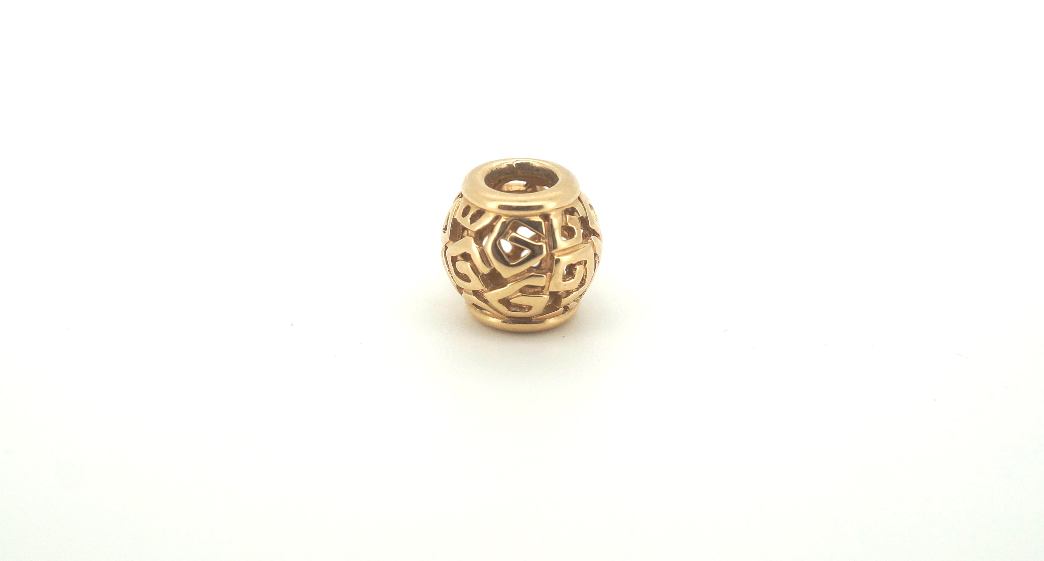 14ct Yellow Gold Open Work Scrolls Pandora Charm - 503969